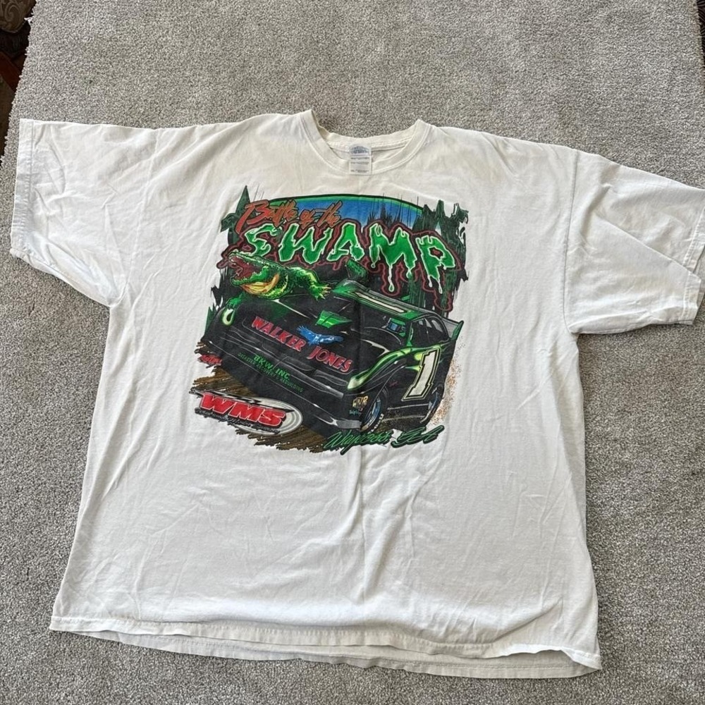 Walker Jones Swamp Racing T-Shirt 3X Big & Tall Motorsport Tee